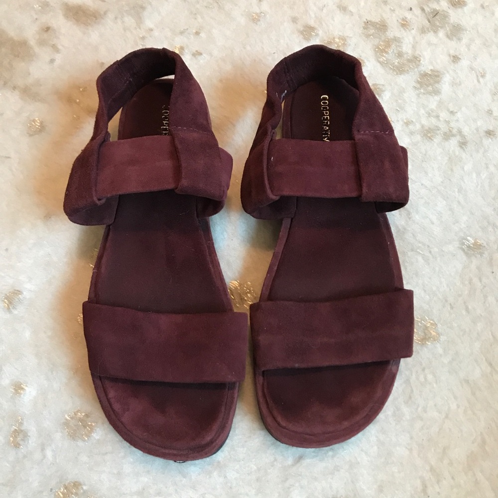 Free People Maroon Sandal
